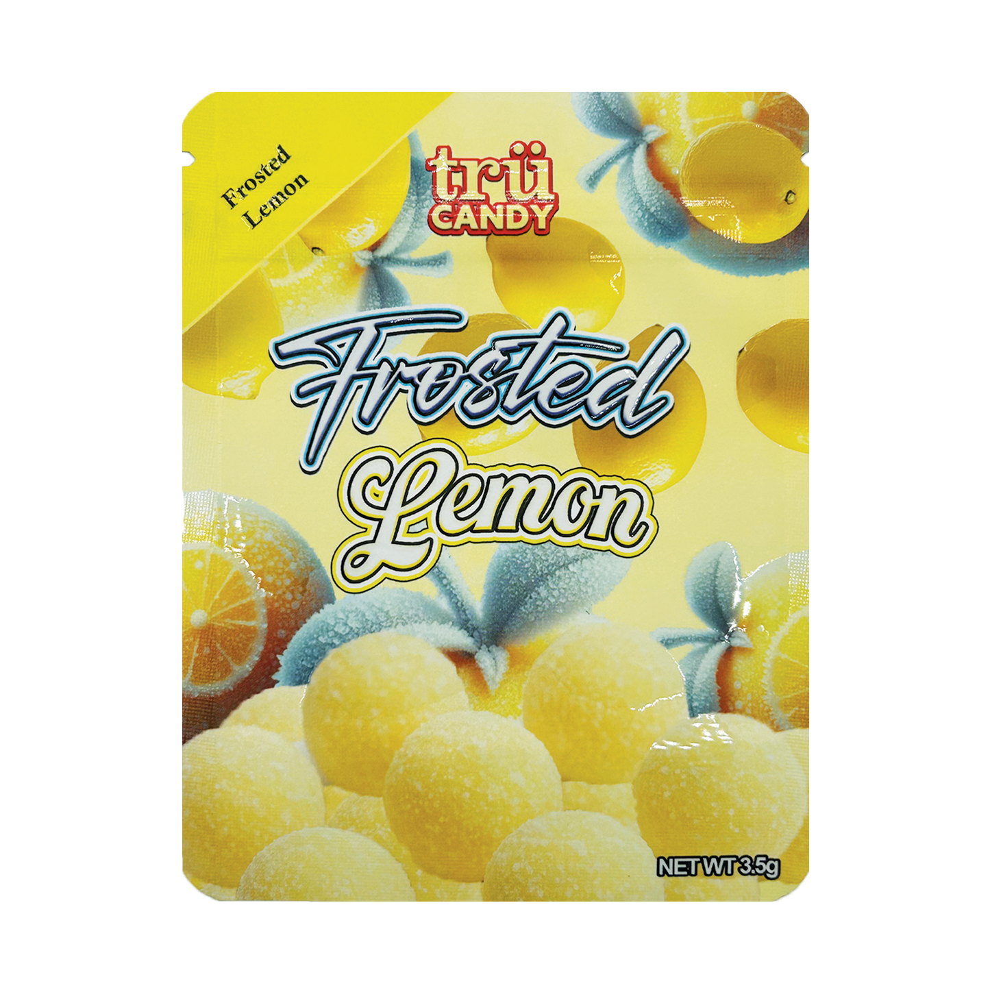 Tru Candy Frosted Lemon – 3.5g Premade Mylar