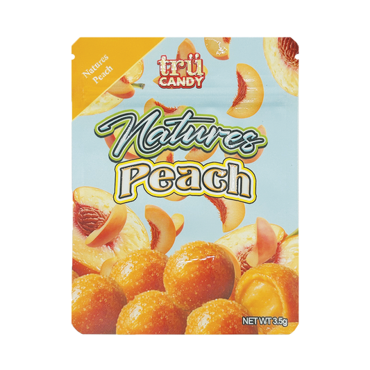 Tru Candy Natures Peach – 3.5g Premade Mylar