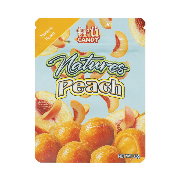 Tru Candy Natures Peach – 3.5g Premade Mylar