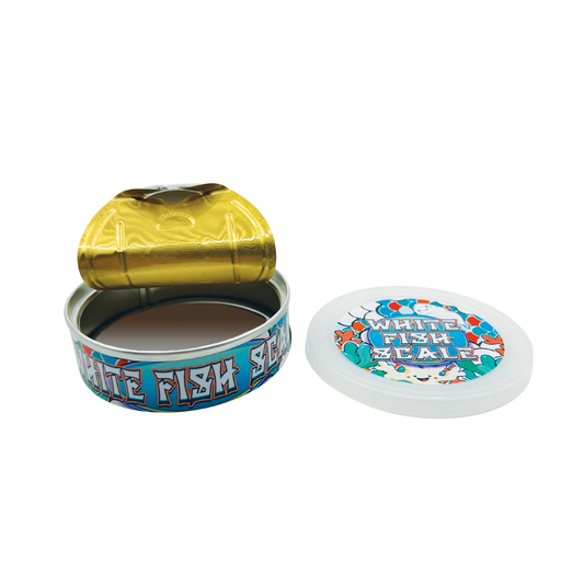 White Fish Scale - Premade 3.5g Tuna Can Container