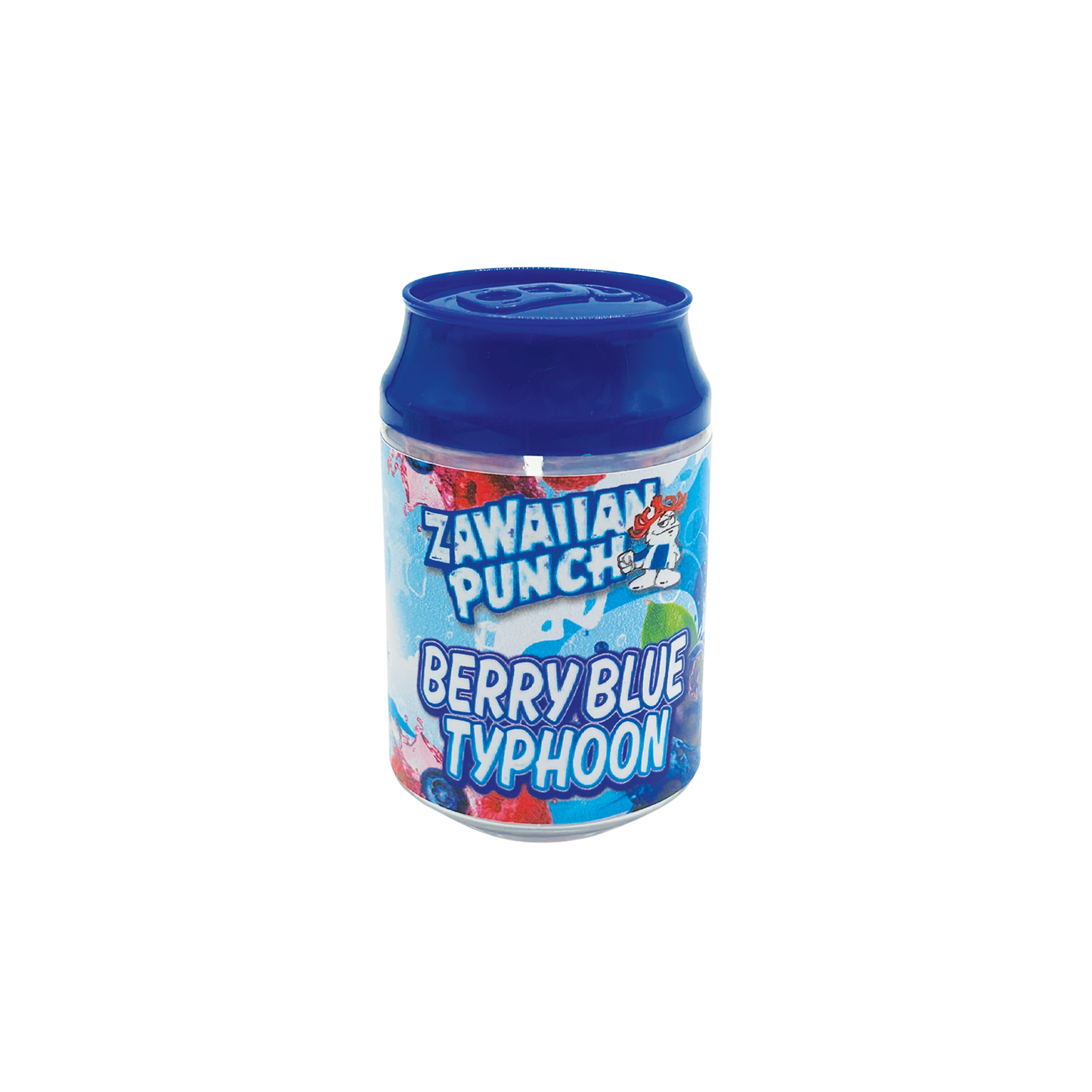 Zawaiian Punch Berry Blue Typhoon - Premade 3.5g Plastic Soda Can Container
