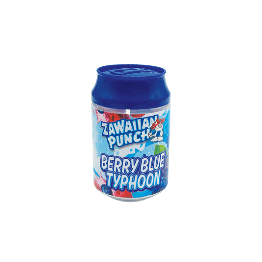 Zawaiian Punch Berry Blue Typhoon - Premade 3.5g Plastic Soda Can Container