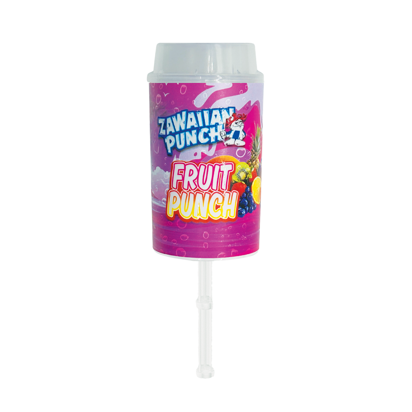Zawaiian Punch Fruit Punch - Premade 3.5g Plastic Push Pop Container