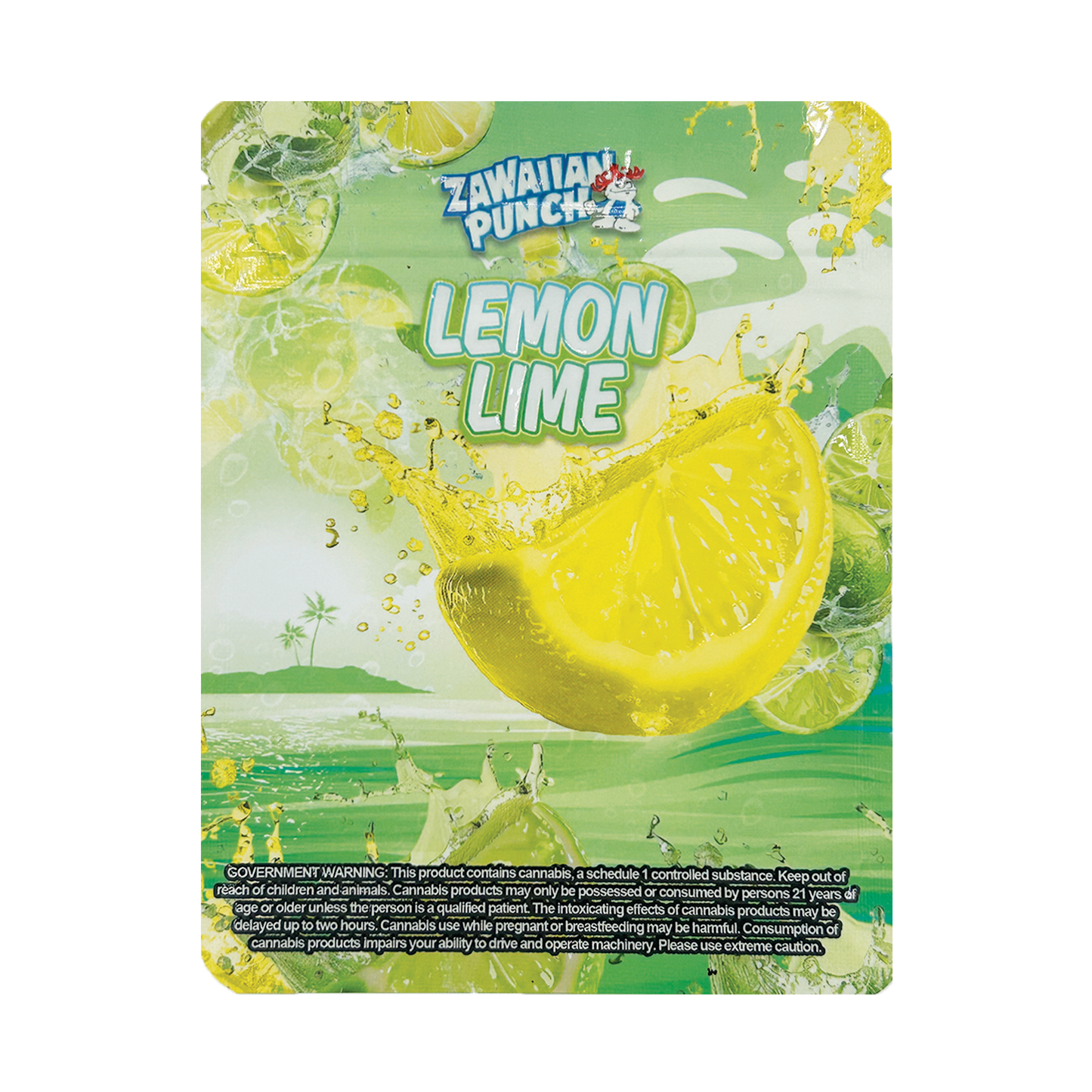 Zawaiian Punch Lemon Lime – 3.5g Premade Mylar
