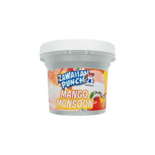 Zawaiian Punch Mango Monsoon - Premade 3.5g–7g Plastic Ice Cream Pint