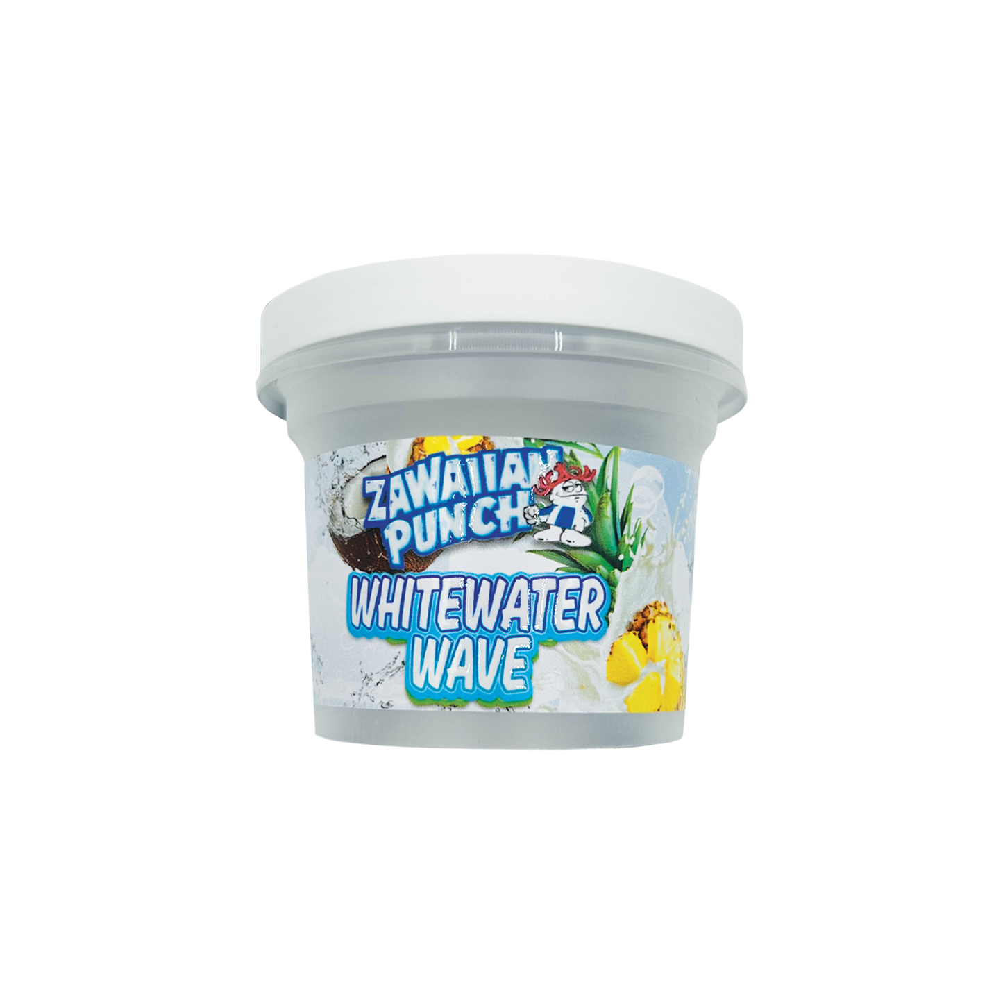 Zawaiian Punch White Water Wave - Premade 3.5g–7g Plastic Ice Cream Pint