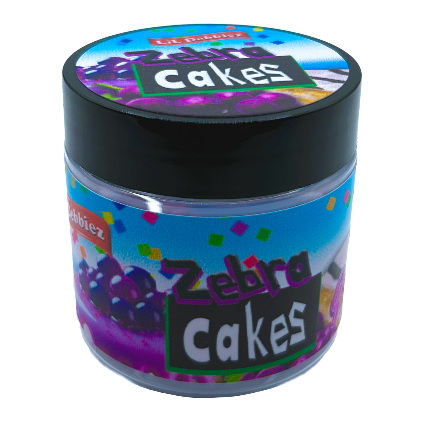 Zebra Cakes - Premade 3.5g Plastic Jar