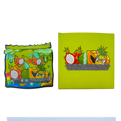 Zkittles Tropical Candy - Premade 3.5g Box & Bag Combo