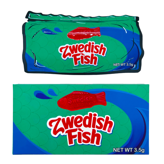 Zwedish Fish - Premade 3.5g Box & Bag Combo